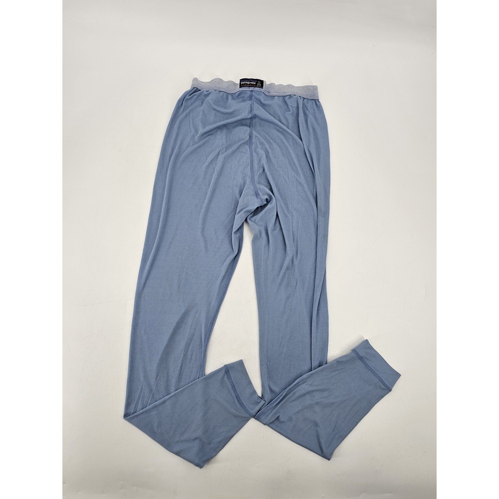Patagonia Capilene Base Layer Leggings Men Large Blue Polyester Made in USA